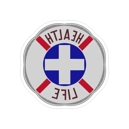 313 Hospital Center (U.S. Army) REVERSE PRINT Transparent Die-Cut STICKER - The Sticker Space