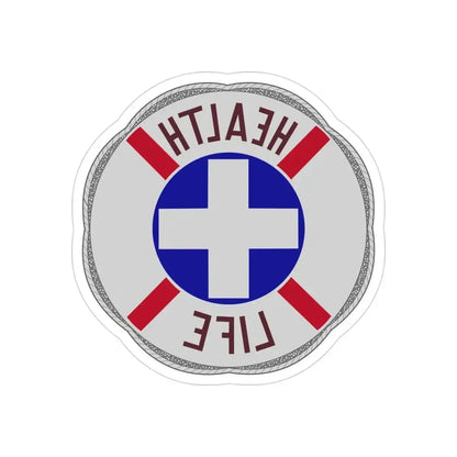 313 Hospital Center (U.S. Army) REVERSE PRINT Transparent Die-Cut STICKER - The Sticker Space