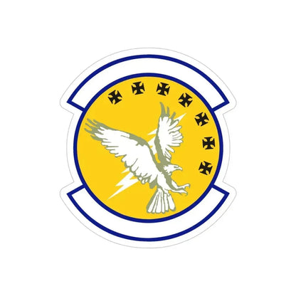 313 Training Squadron AETC (U.S. Air Force) REVERSE PRINT Transparent Die-Cut STICKER 5 Inch Die-Cut Transparent - The Sticker Space