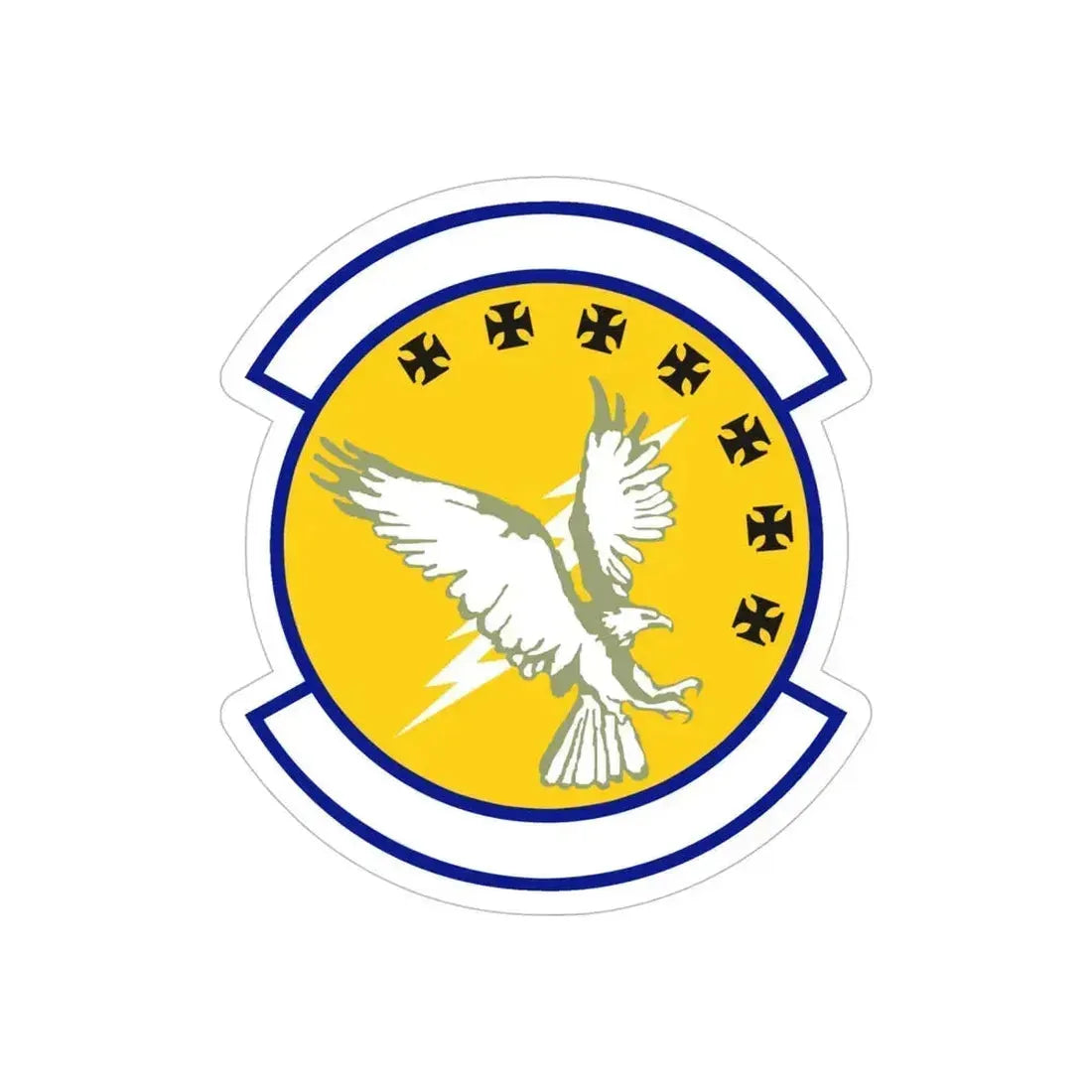 313 Training Squadron AETC (U.S. Air Force) REVERSE PRINT Transparent Die-Cut STICKER 6 Inch Die-Cut Transparent - The Sticker Space