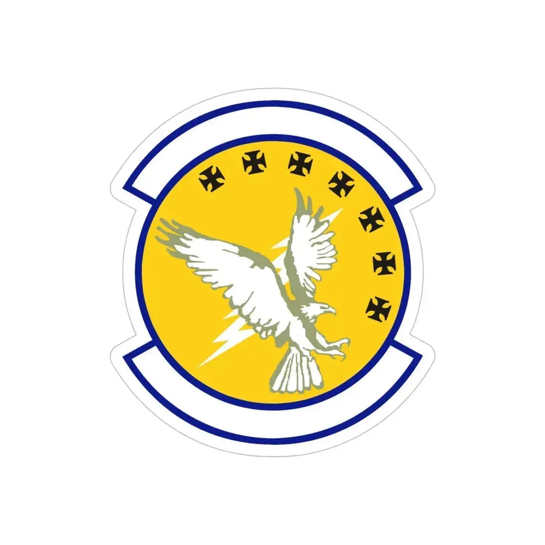 313 Training Squadron AETC (U.S. Air Force) REVERSE PRINT Transparent Die-Cut STICKER - The Sticker Space