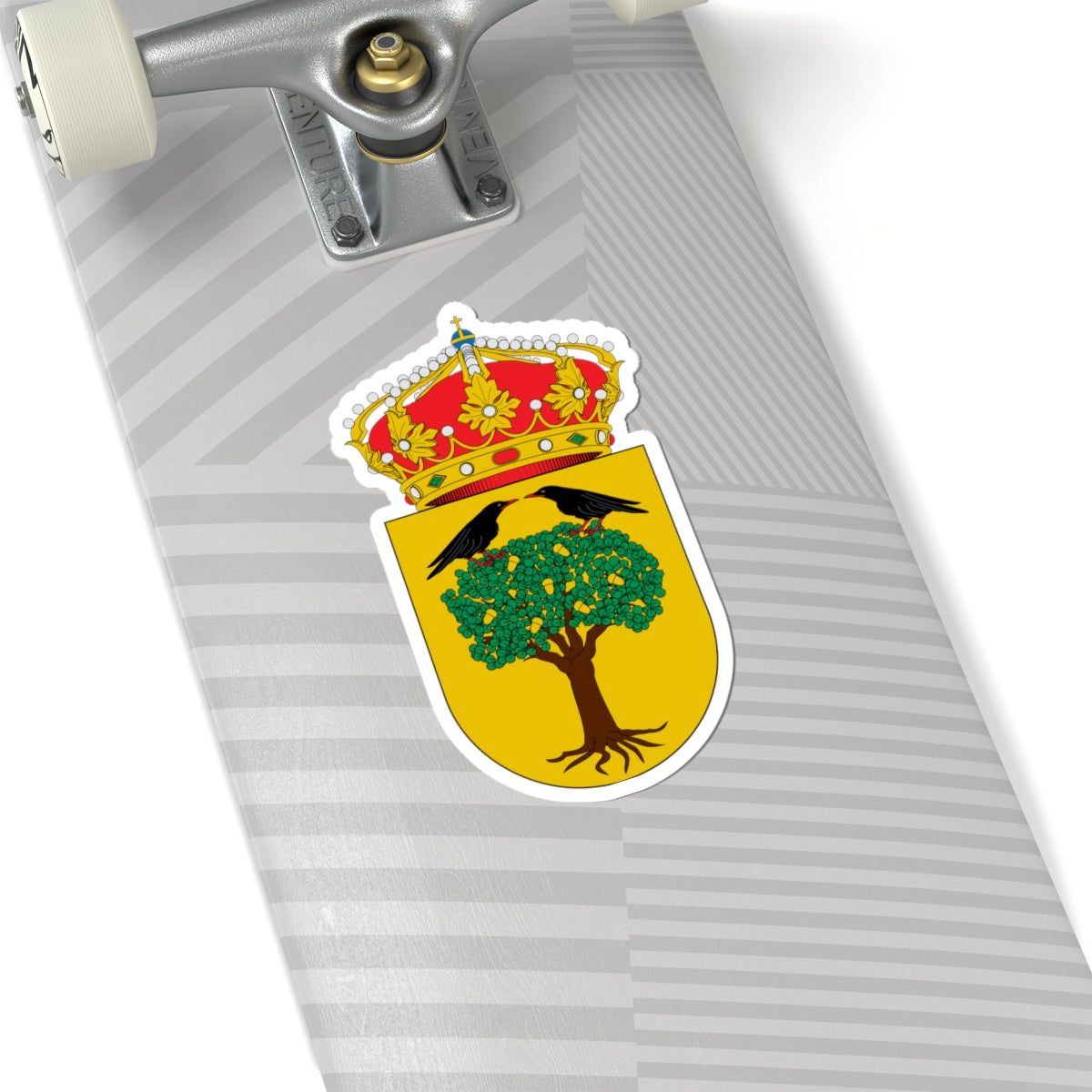 Escudo de Leciñena (Spain) (Coat of Arms) STICKER Vinyl Kiss-Cut Decal