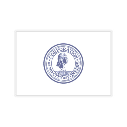 Flag of Yonkers, New York - STICKER Vinyl Kiss-Cut Decal