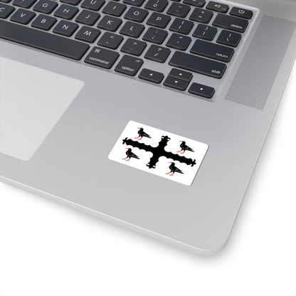 Flag of Flintshire (United Kingdom) STICKER Vinyl Kiss-Cut Decal
