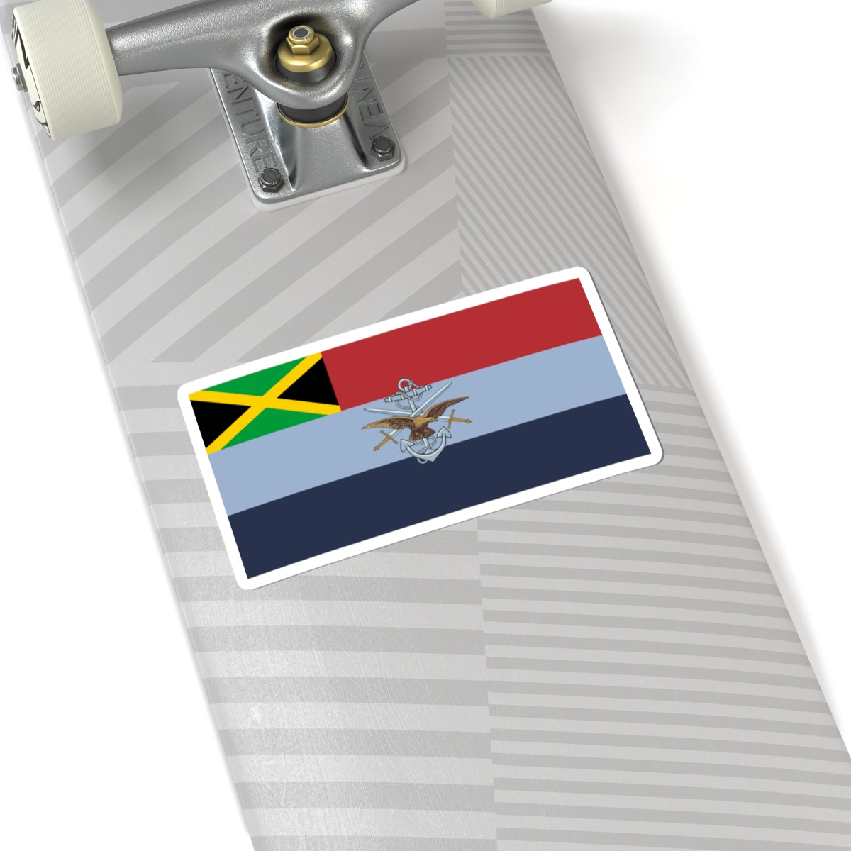 Flag of the Jamaica Defence Force 2020 (Jamaica) STICKER Vinyl Kiss-Cut Decal