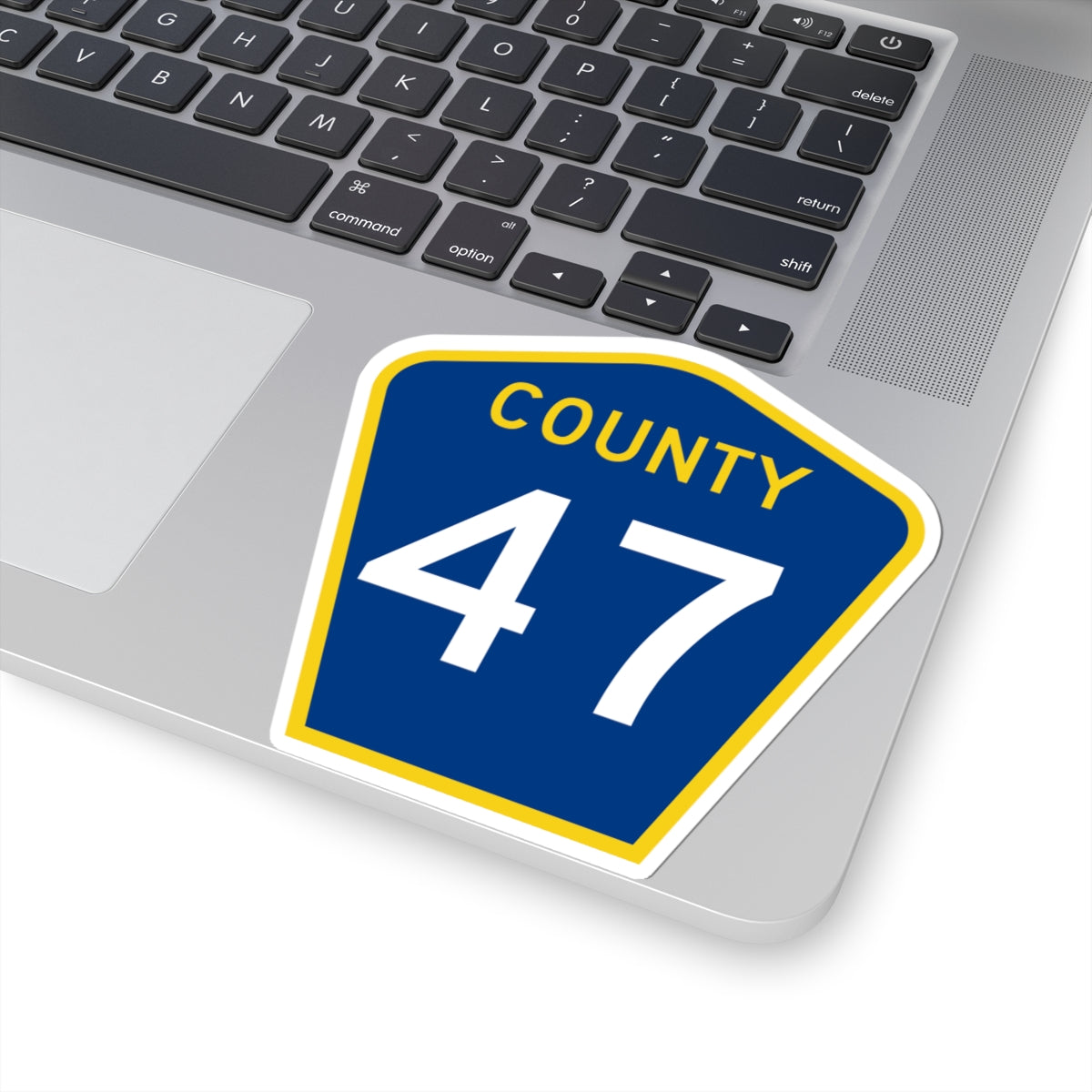 County 47 MN (Minnesota) (Road Sign) STICKER Vinyl Kiss-Cut Decal