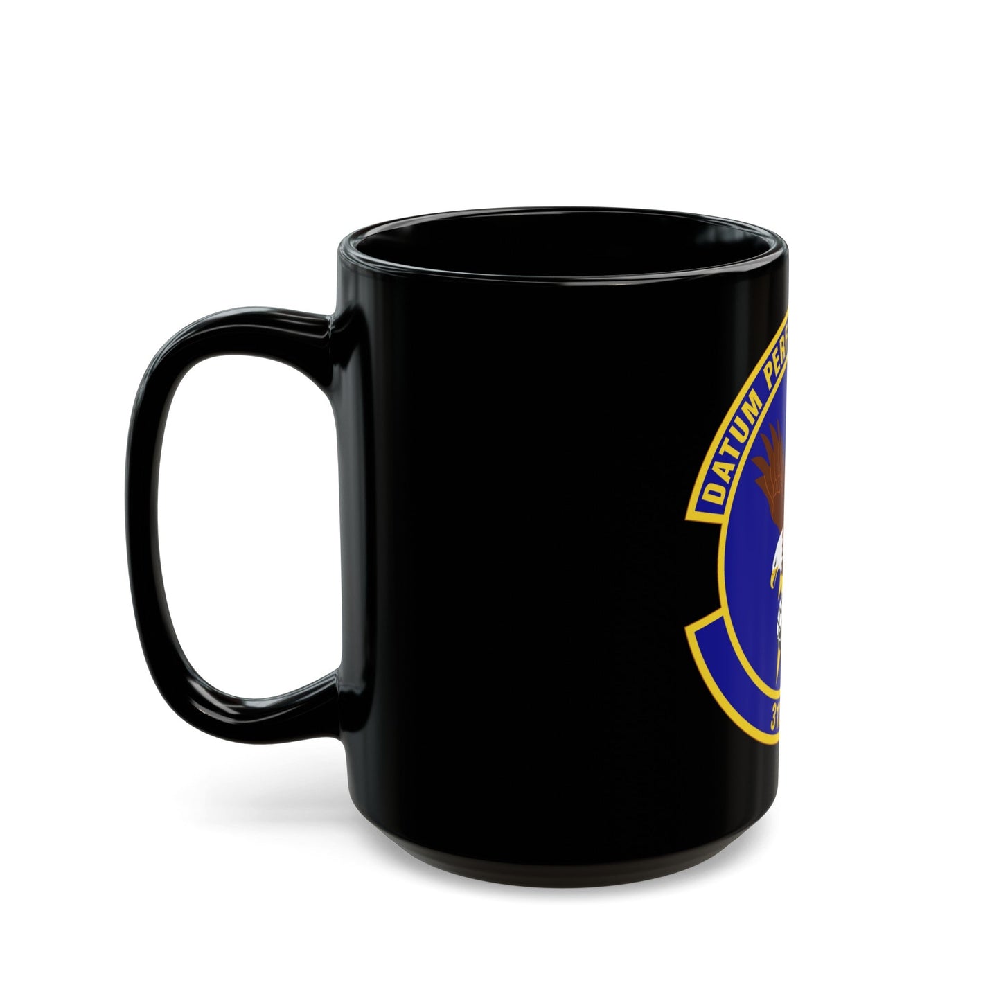 313th Expeditionary Operations Support Squadron (U.S. Air Force) Black Coffee Mug-The Sticker Space