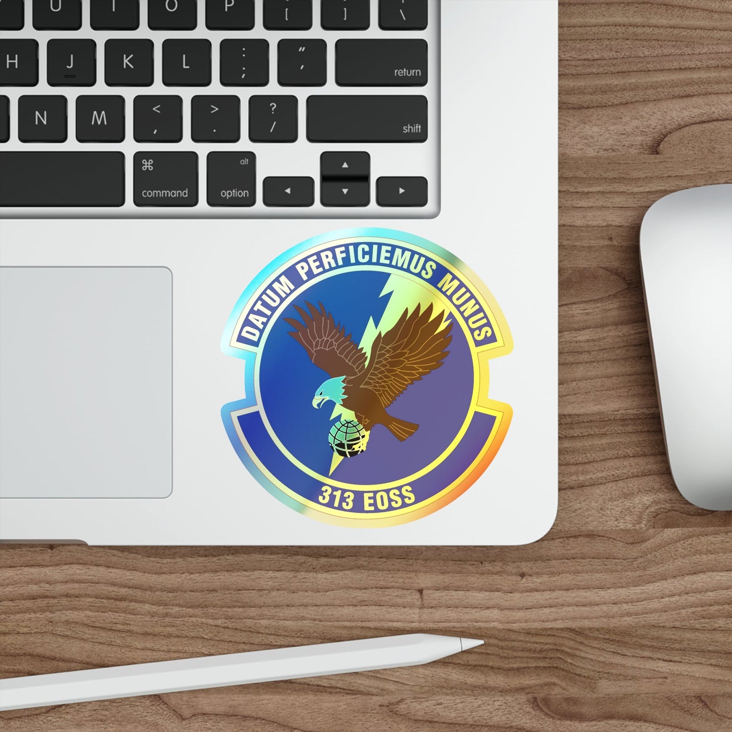 313th Expeditionary Operations Support Squadron (U.S. Air Force) Holographic STICKER Die-Cut Vinyl Decal-The Sticker Space