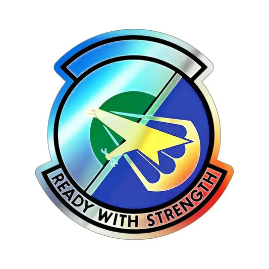 314 Aircraft Maintenance Squadron AETC (U.S. Air Force) Holographic STICKER Die-Cut Vinyl Decal 6 Inch Holographic - The Sticker Space