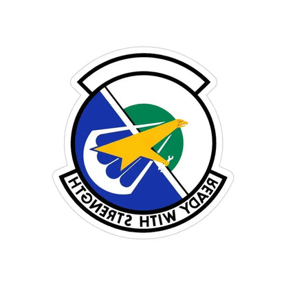 314 Aircraft Maintenance Squadron AETC (U.S. Air Force) REVERSE PRINT Transparent Die-Cut STICKER - The Sticker Space