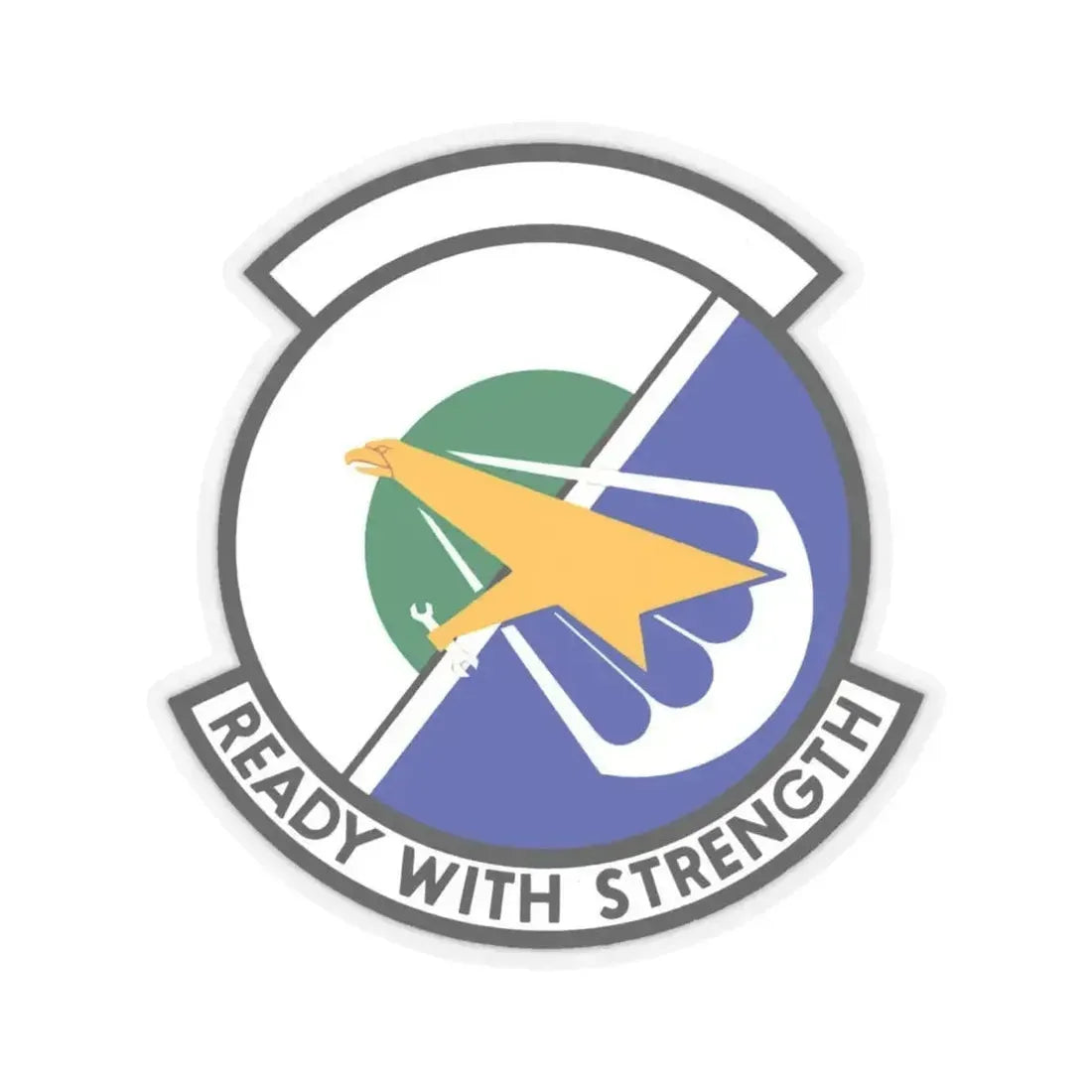 314 Aircraft Maintenance Squadron AETC (U.S. Air Force) STICKER Vinyl Kiss-Cut Decal 4 Inch Transparent - The Sticker Space