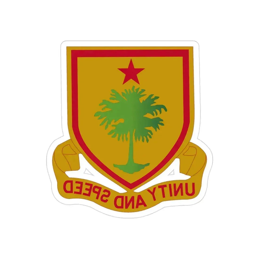 314 Cavalry Regiment (U.S. Army) REVERSE PRINT Transparent Die-Cut STICKER 3 Inch Die-Cut Transparent - The Sticker Space