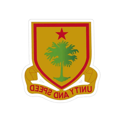 314 Cavalry Regiment (U.S. Army) REVERSE PRINT Transparent Die-Cut STICKER 3 Inch Die-Cut Transparent - The Sticker Space