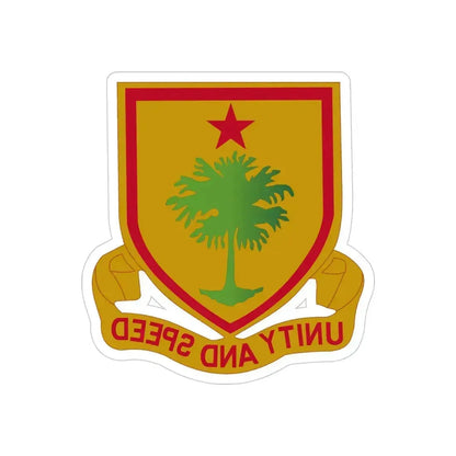 314 Cavalry Regiment (U.S. Army) REVERSE PRINT Transparent Die-Cut STICKER 4 Inch Die-Cut Transparent - The Sticker Space