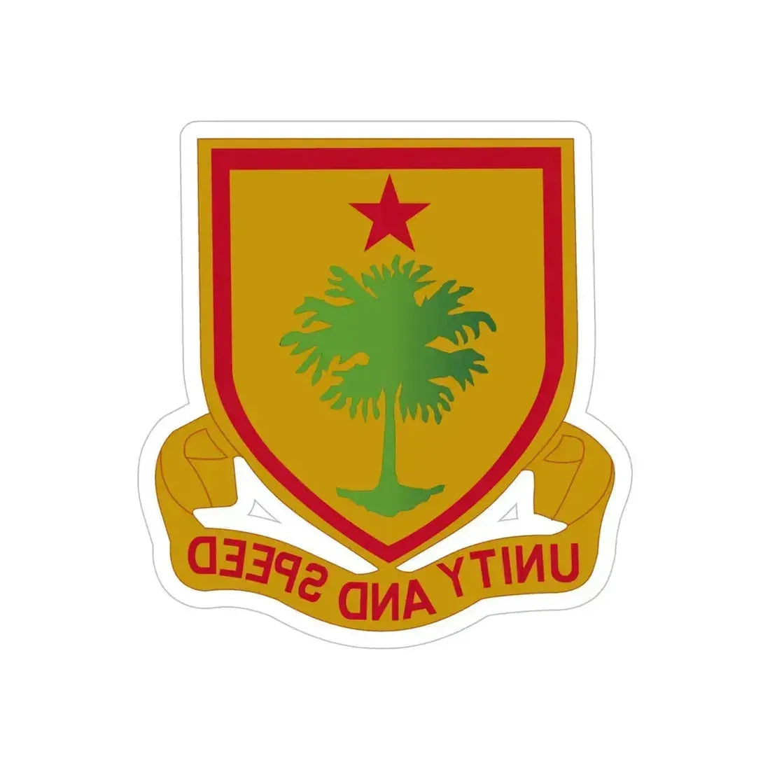 314 Cavalry Regiment (U.S. Army) REVERSE PRINT Transparent Die-Cut STICKER 6 Inch Die-Cut Transparent - The Sticker Space