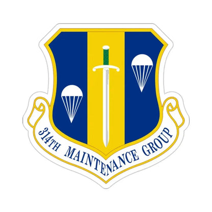 314 Maintenance Group AETC (U.S. Air Force) STICKER Vinyl Die-Cut Decal - The Sticker Space