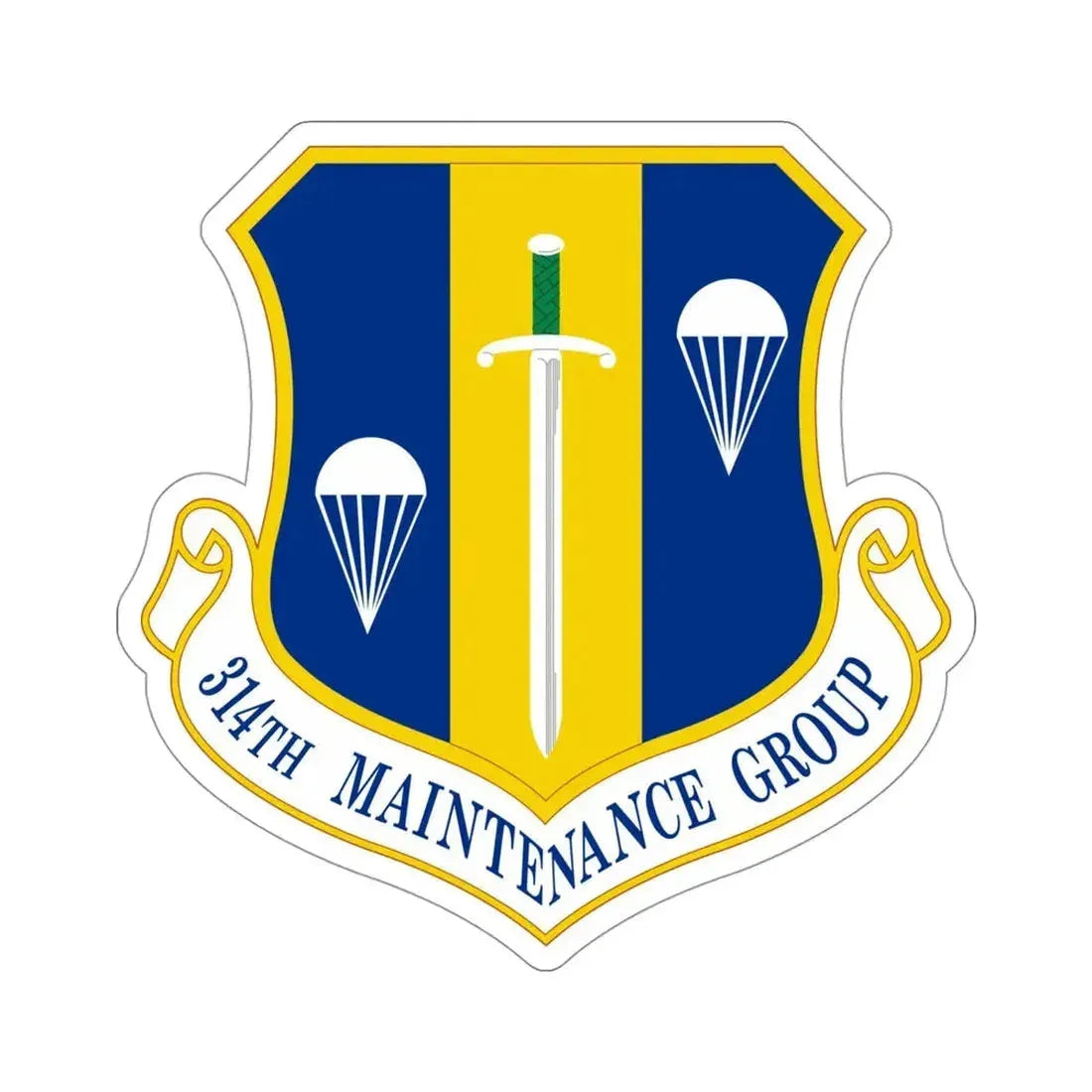 314 Maintenance Group AETC (U.S. Air Force) STICKER Vinyl Die-Cut Decal - The Sticker Space