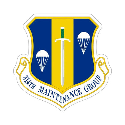 314 Maintenance Group AETC (U.S. Air Force) STICKER Vinyl Die-Cut Decal - The Sticker Space