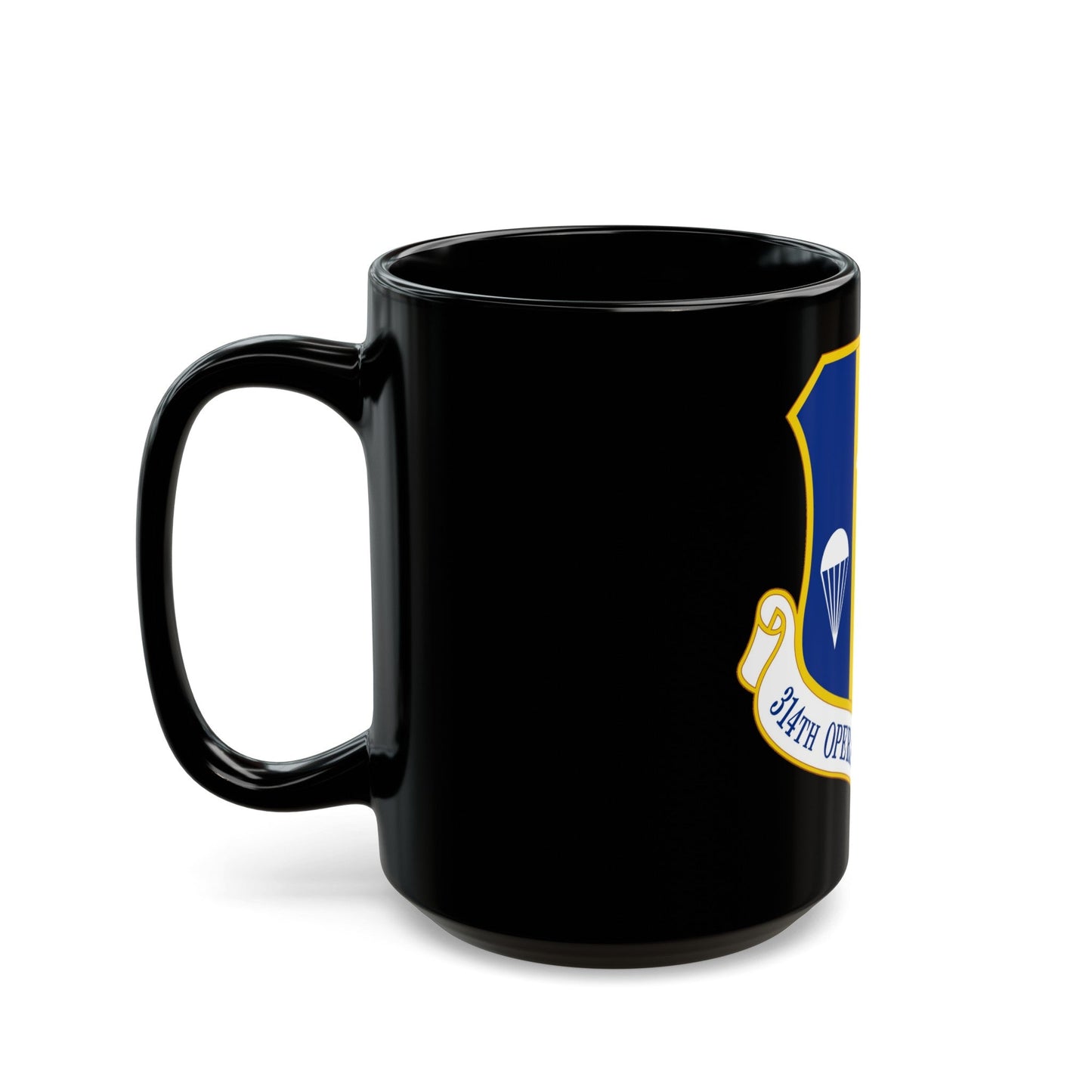 314 Operations Group AETC (U.S. Air Force) Black Coffee Mug-The Sticker Space