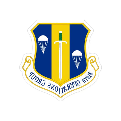 314 Operations Group AETC (U.S. Air Force) REVERSE PRINT Transparent Die-Cut STICKER - The Sticker Space