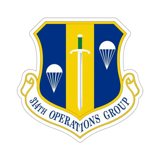 314 Operations Group AETC (U.S. Air Force) STICKER Vinyl Die-Cut Decal 6 Inch - The Sticker Space