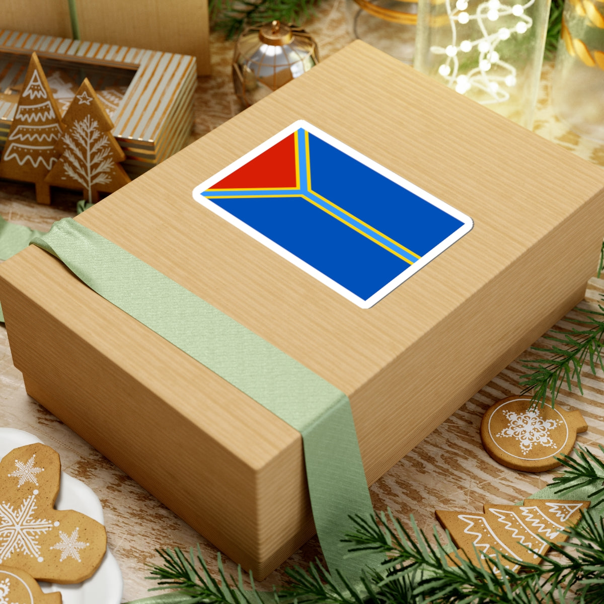 Flag of Alekseevsky rayon Volgograd oblast (Russia) STICKER Vinyl Kiss-Cut Decal