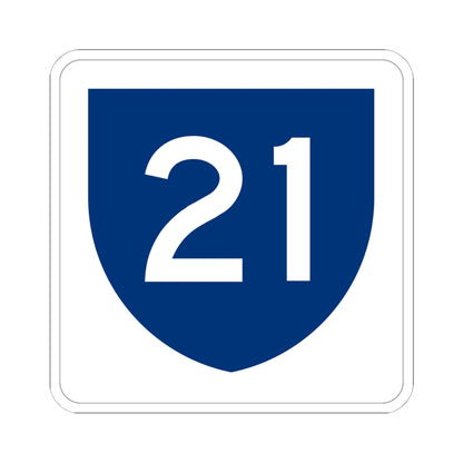 PR primary 21 (Puerto Rico) (Road Sign) STICKER Vinyl Kiss-Cut Decal