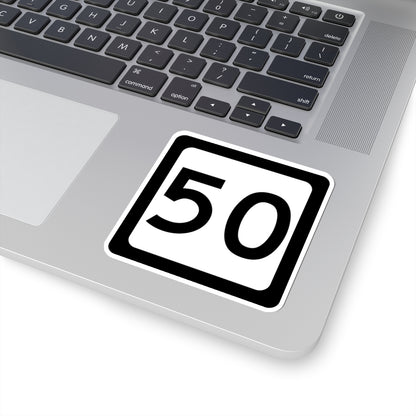 WV-50 (Virginia) (Road Sign) STICKER Vinyl Kiss-Cut Decal