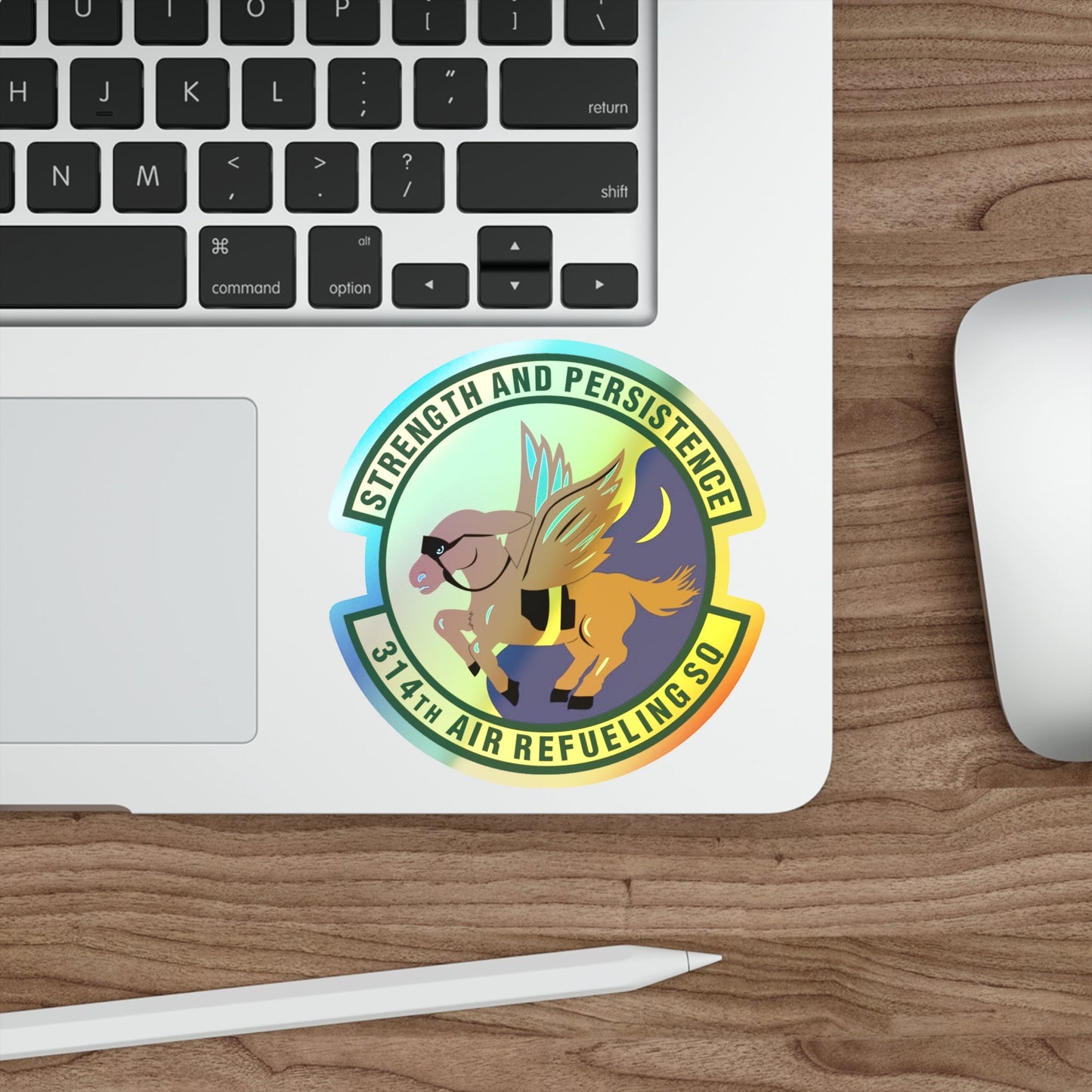 314th Air Refueling Squadron (U.S. Air Force) Holographic STICKER Die-Cut Vinyl Decal-The Sticker Space