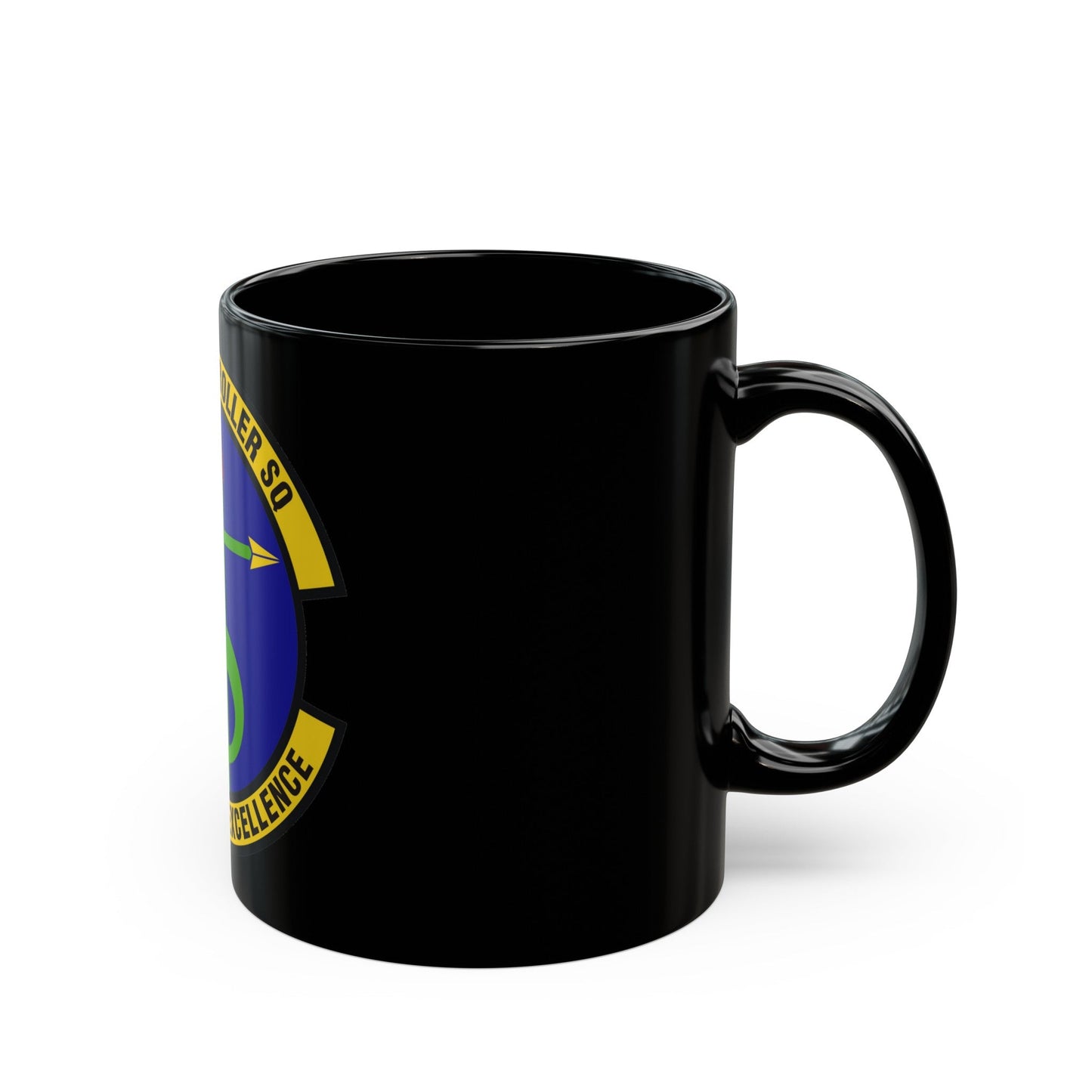 314th Comptroller Squadron (U.S. Air Force) Black Coffee Mug-The Sticker Space