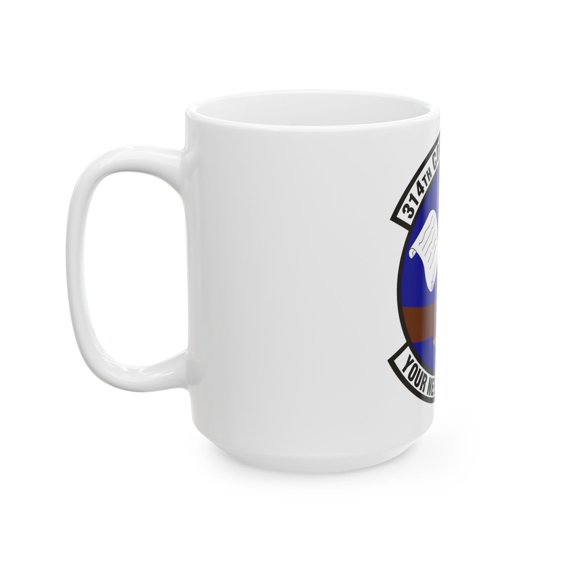 314th Contracting Squadron (U.S. Air Force) White Coffee Mug-The Sticker Space