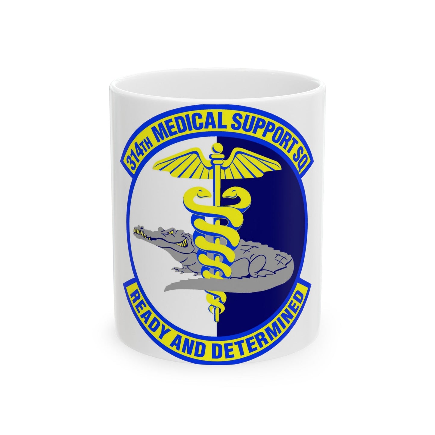 314th Medical Support Squadron (U.S. Air Force) White Coffee Mug-11oz-The Sticker Space