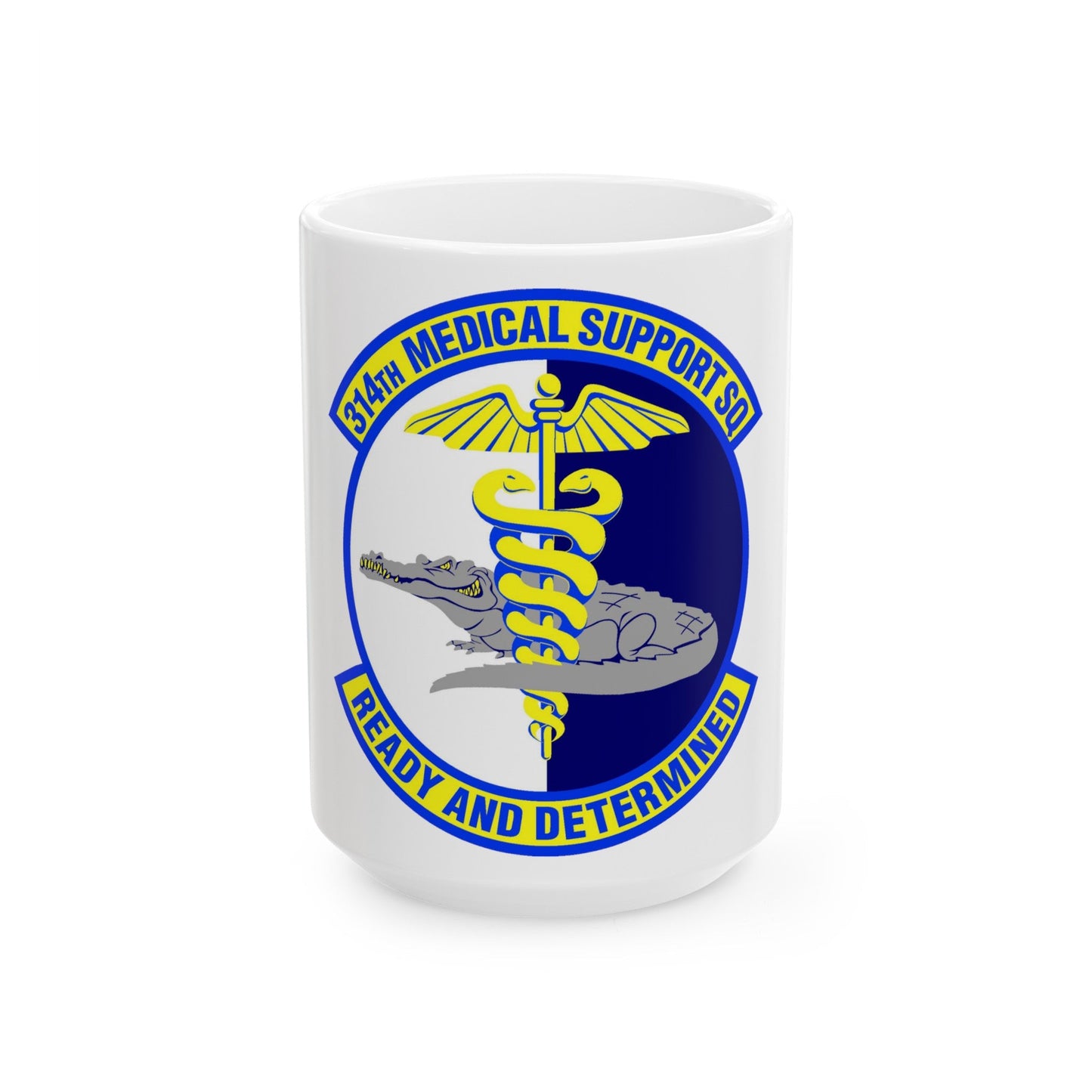 314th Medical Support Squadron (U.S. Air Force) White Coffee Mug-15oz-The Sticker Space