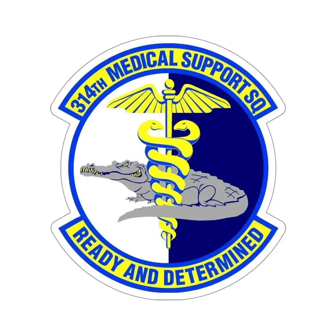 314th Medical Support Squadron (U.S. Air Force) STICKER Vinyl Die-Cut Decal 5 Inch - The Sticker Space