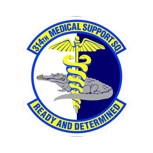 314th Medical Support Squadron (U.S. Air Force) STICKER Vinyl Kiss-Cut Decal 2 Inch White - The Sticker Space