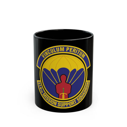 314th Mission Support Squadron (U.S. Air Force) Black Coffee Mug-11oz-The Sticker Space