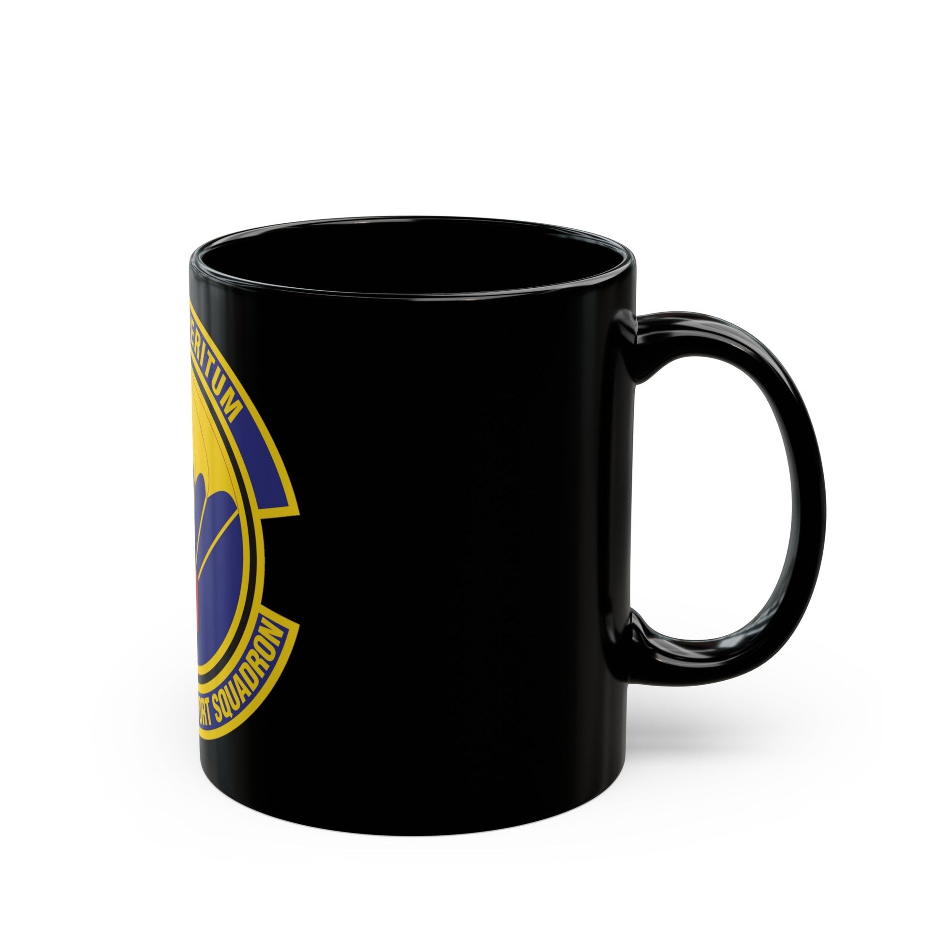 314th Mission Support Squadron (U.S. Air Force) Black Coffee Mug-The Sticker Space