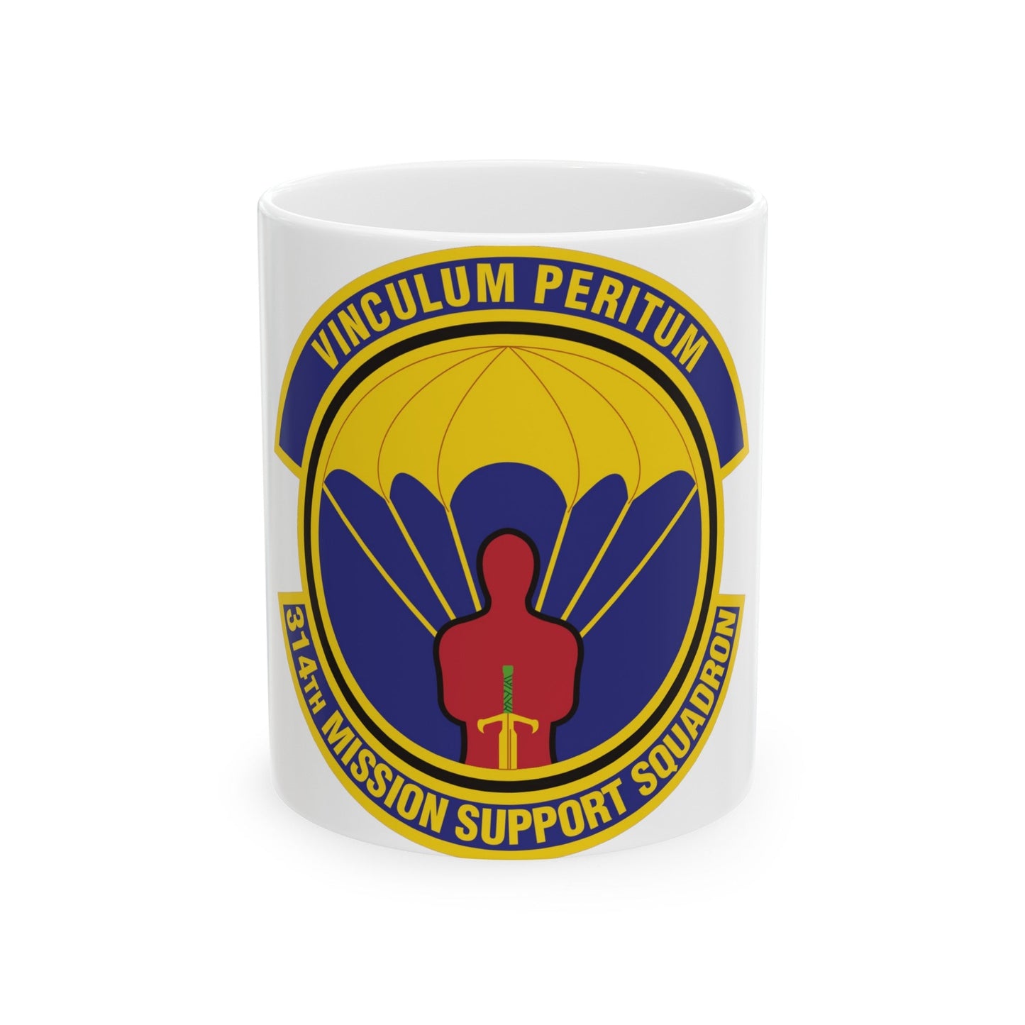 314th Mission Support Squadron (U.S. Air Force) White Coffee Mug-11oz-The Sticker Space