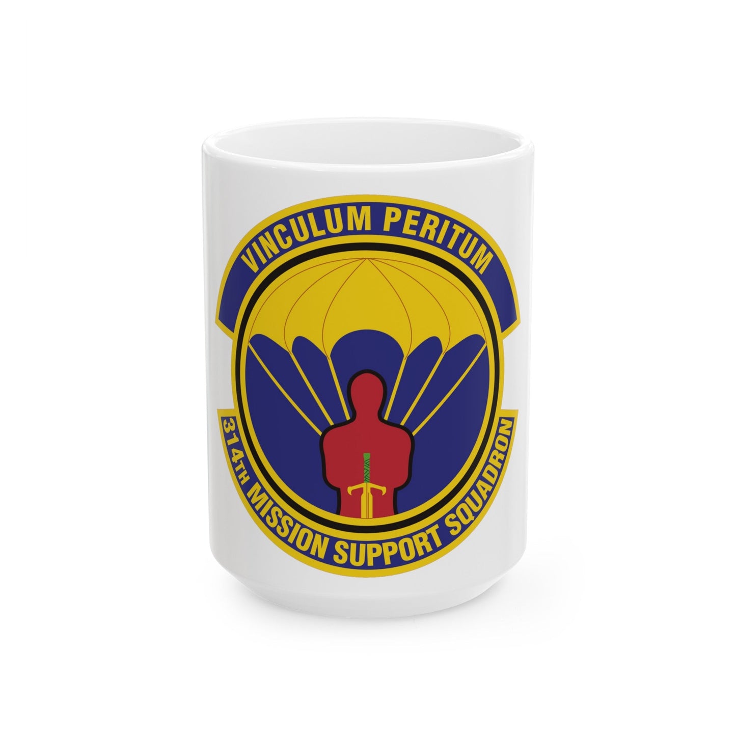314th Mission Support Squadron (U.S. Air Force) White Coffee Mug-15oz-The Sticker Space