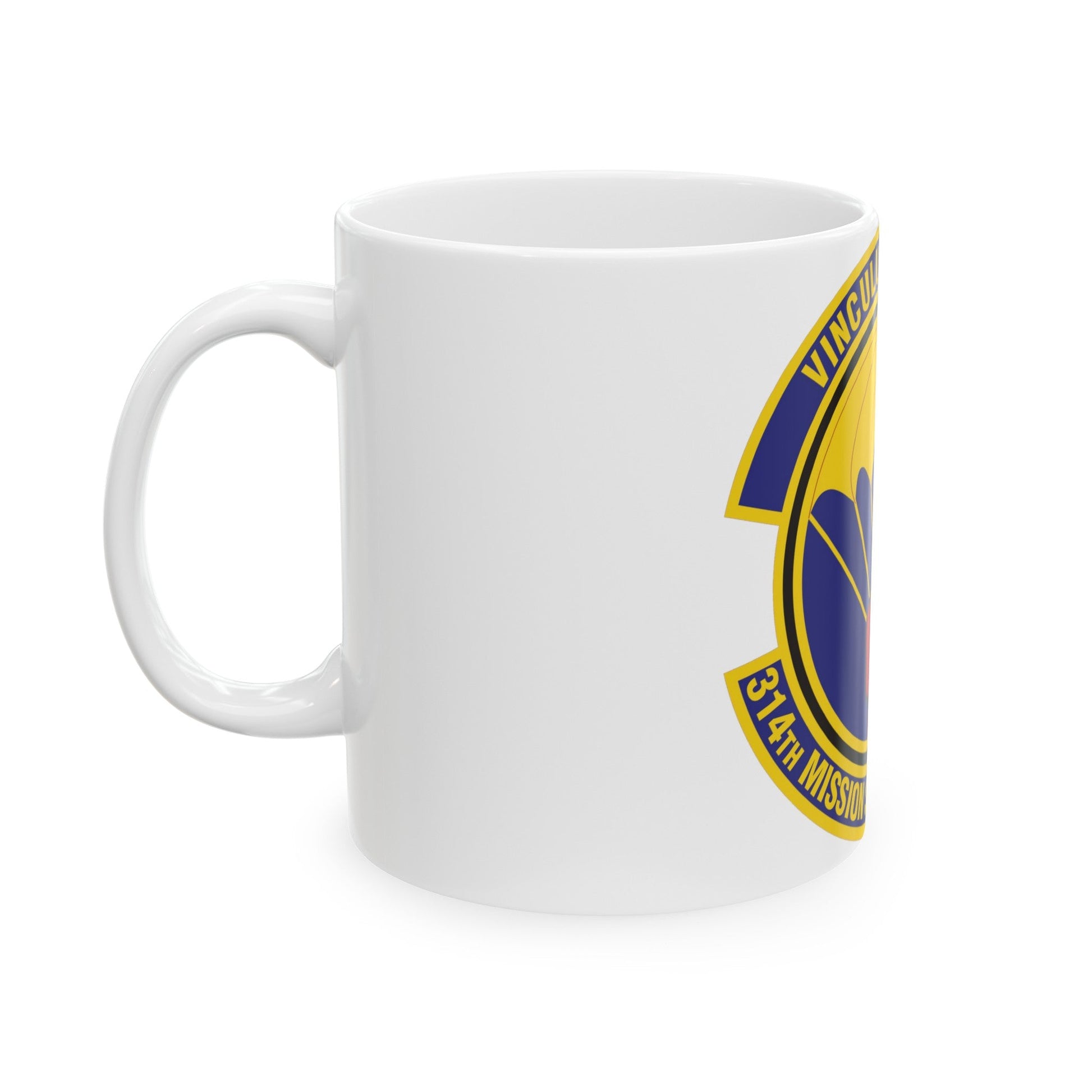 314th Mission Support Squadron (U.S. Air Force) White Coffee Mug-The Sticker Space
