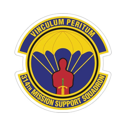314th Mission Support Squadron (U.S. Air Force) STICKER Vinyl Die-Cut Decal 3 Inch - The Sticker Space