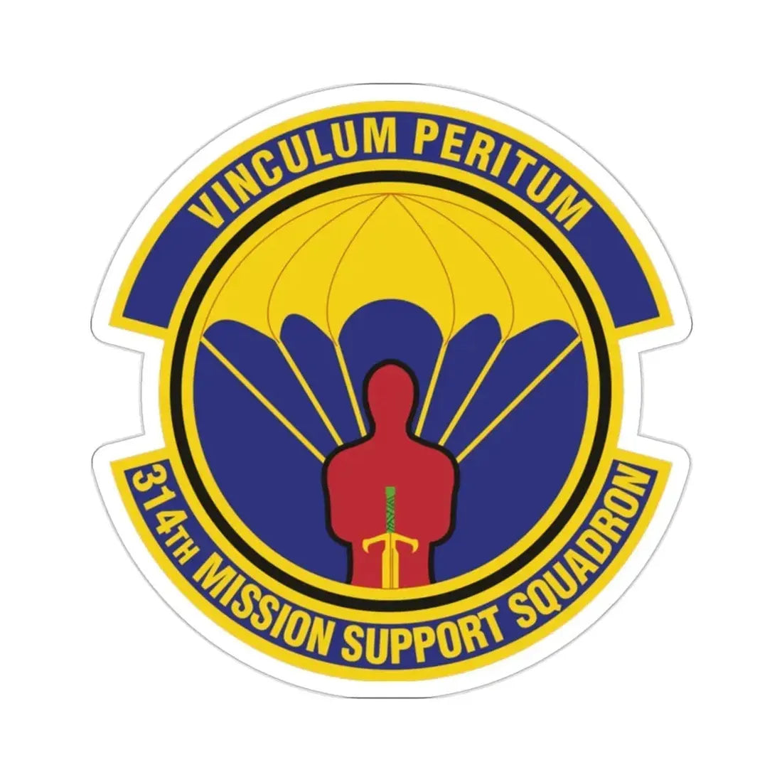 314th Mission Support Squadron (U.S. Air Force) STICKER Vinyl Die-Cut Decal - The Sticker Space