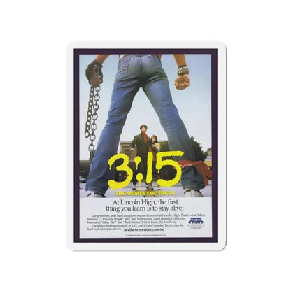 3:15 1986 Movie Poster - Refrigerator Magnet 4 Inch - The Sticker Space