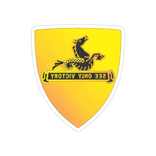 315 Cavalry Regiment (U.S. Army) REVERSE PRINT Transparent Die-Cut STICKER 6 Inch Die-Cut Transparent - The Sticker Space
