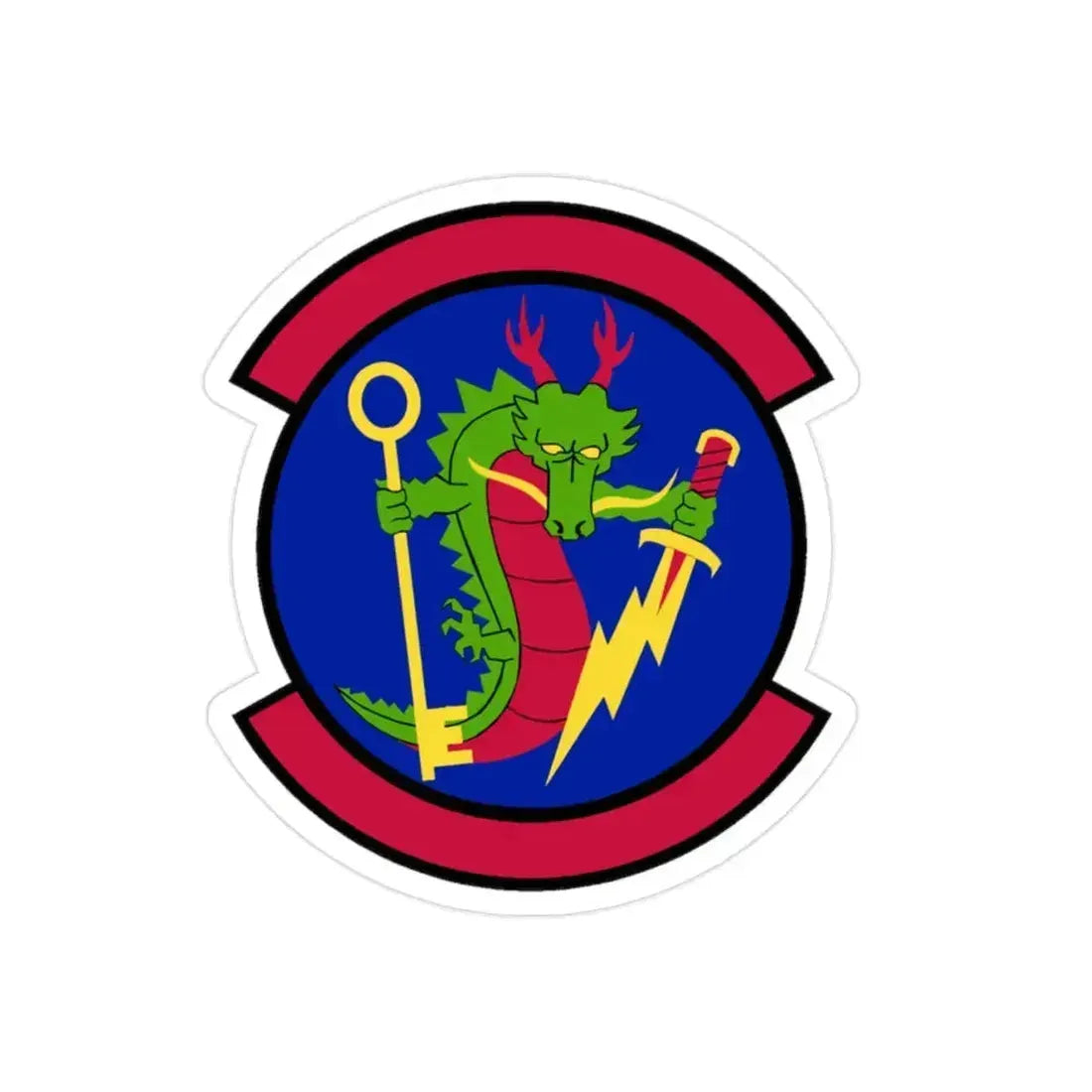 315 Cyberspace Operations Squadron ACC (U.S. Air Force) REVERSE PRINT Transparent Die-Cut STICKER 2 Inch Die-Cut Transparent - The Sticker Space