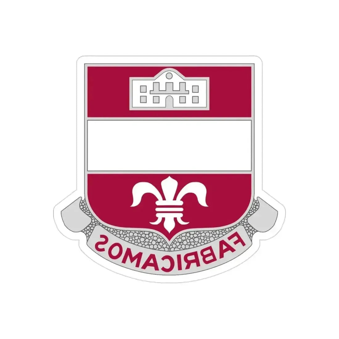 315 Engineer Battalion (U.S. Army) REVERSE PRINT Transparent Die-Cut STICKER 3 Inch Die-Cut Transparent - The Sticker Space