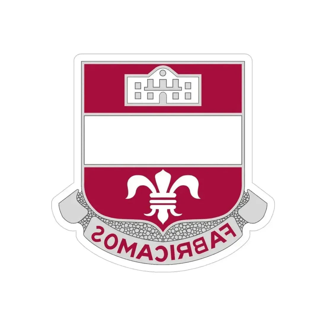 315 Engineer Battalion (U.S. Army) REVERSE PRINT Transparent Die-Cut STICKER 4 Inch Die-Cut Transparent - The Sticker Space