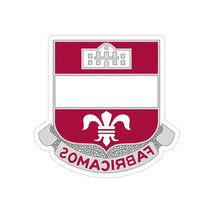 315 Engineer Battalion (U.S. Army) REVERSE PRINT Transparent Die-Cut STICKER 4 Inch Die-Cut Transparent - The Sticker Space