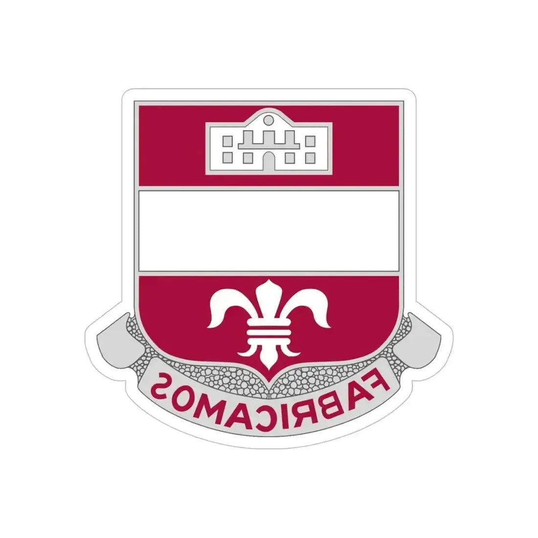 315 Engineer Battalion (U.S. Army) REVERSE PRINT Transparent Die-Cut STICKER 5 Inch Die-Cut Transparent - The Sticker Space