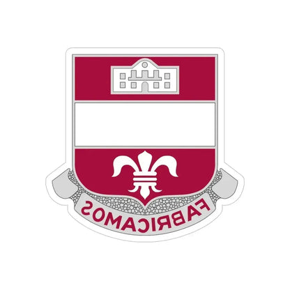 315 Engineer Battalion (U.S. Army) REVERSE PRINT Transparent Die-Cut STICKER 5 Inch Die-Cut Transparent - The Sticker Space